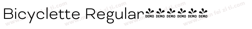 Bicyclette Regular字体转换